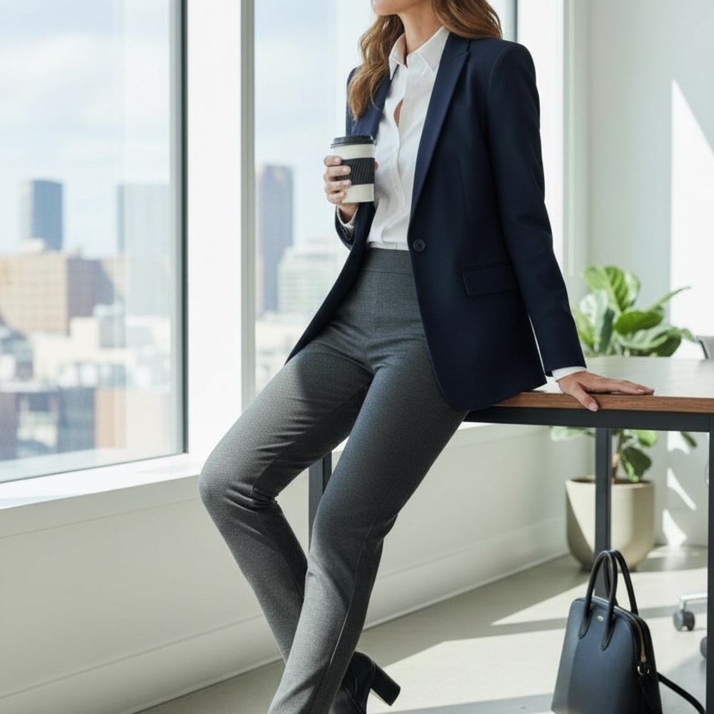 Anne Klein Charcoal Trousers